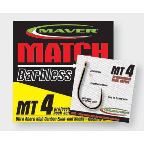 Carlige Maver Match This MT4 fara barbeta, Nr.12, 10 buc/plic