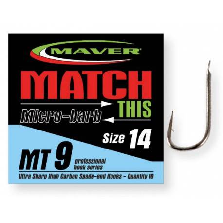 Carlige stationar Maver Match This MT9, Nr.18, nichel, 10 buc/plic