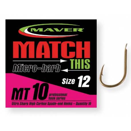 Carlige Maver Match This MT10, bronz, Nr.12, 10 buc/plic