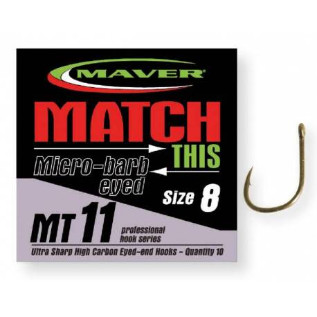 Carlige Maver Match This MT11, bronz, Nr.8, 10 buc/plic