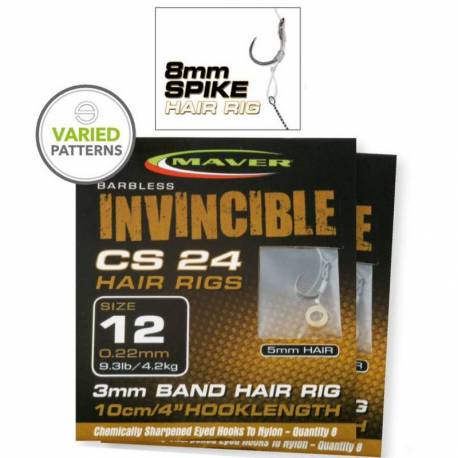 Carlige legate MAVER INVINCIBLE CS24 SPIKE nr.12, 0.22mm