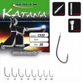 Carlige stationar Maver Katana C222, Negru, Nr. 18, 15 buc/plic