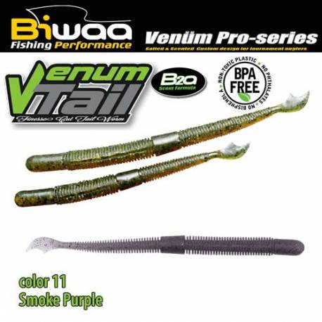 Shad BIWAA VENUM TAIL 4, 10cm, 11 Smoke Purple