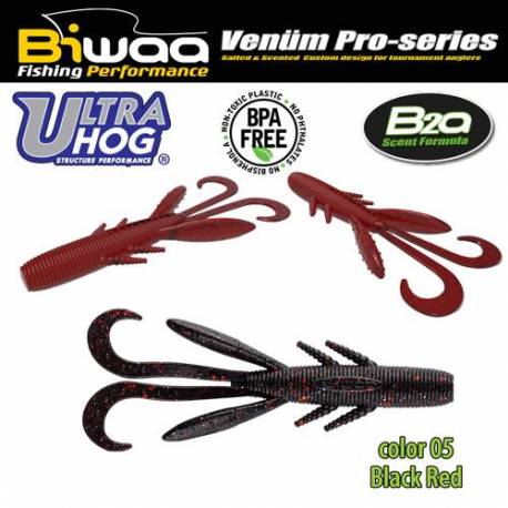 Shad BIWAA ULTRA HOG 4, 10cm, 05 Black & Red