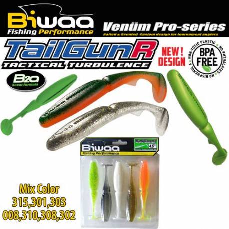 Shad BIWAA TAILGUNR SWIMBAIT 3.5, 9cm, Mix Color