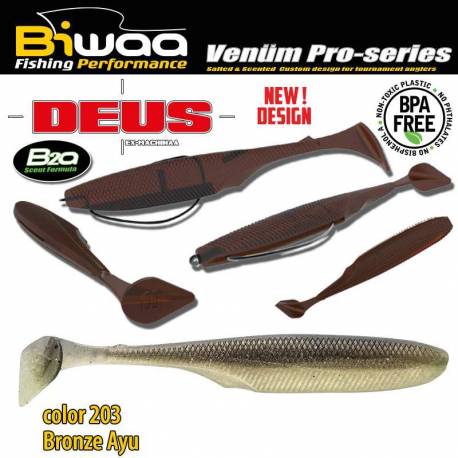 Shad BIWAA Deus 13cm 203 Bronze Ayu, 5buc/plic