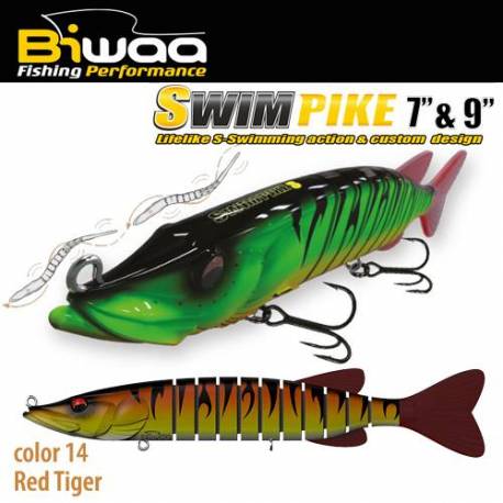 Swimbait BIWAA Swimpike SS, 24cm, 62g, 14 Red Tiger