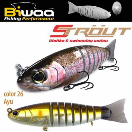 Vobler SWIMBAIT BIWAA STROUT 6.5, 16cm, 52gr, 26 Ayu