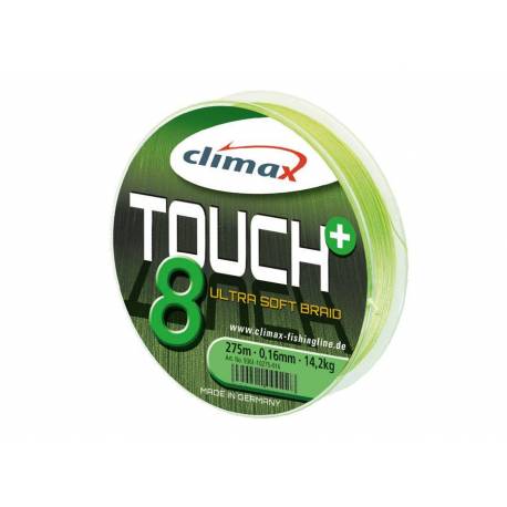 Fir textil Climax Touch 8+ Chartreuse Fluo, 135m, 0.10mm, 6.8kg