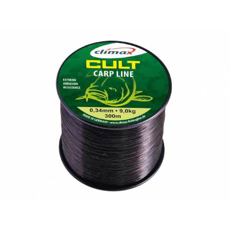 Fir monofilament CLIMAX CULT CRAP BLACK 300m 0.28mm 6.1kg Negru