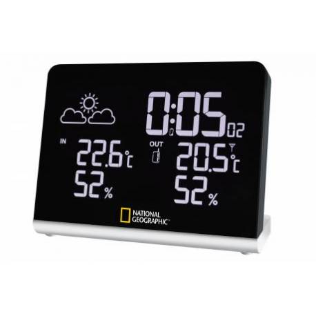 Statie meteo National Geographic 9070500, termometru, higrometru, alarma, 1 senzor exterior