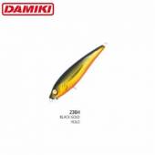 Vobler DAMIKI Hopi Minnow 7cm 6.7gr Slow Sinking 236H Black Gold Holo