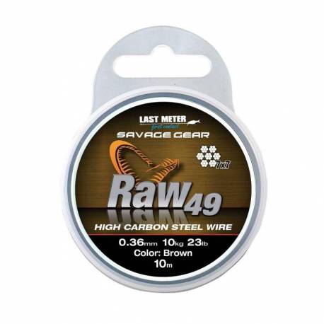 Fir struna 7X7 SAVAGE RAW49 0.54MM/23KG/10M UNCOATED