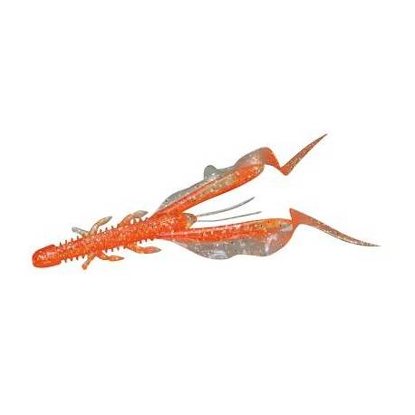 Naluci JACKALL Ika Craw 3" Aurora / Orange, 7.6cm, 8 buc/plic