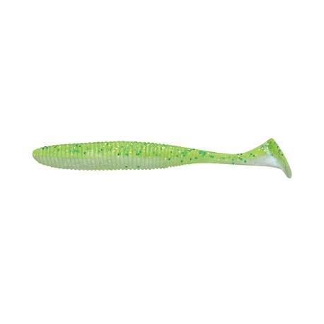 Shad JACKALL Rhythm Wave 3.8" Chartreuse Back Shad, 9.6cm, 7 buc/plic