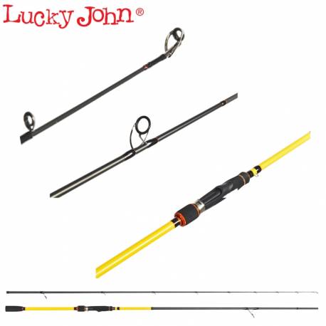 Lanseta spinning Lucky John PROGRESS POWERJIG, 2.48m, 12-40g, 2 tronsoane