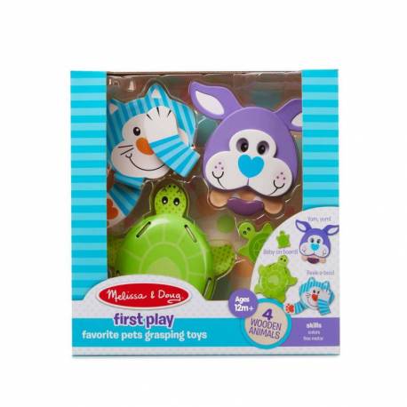 Set 3 jucarii pentru motricitate Animale de companie Melissa & Doug