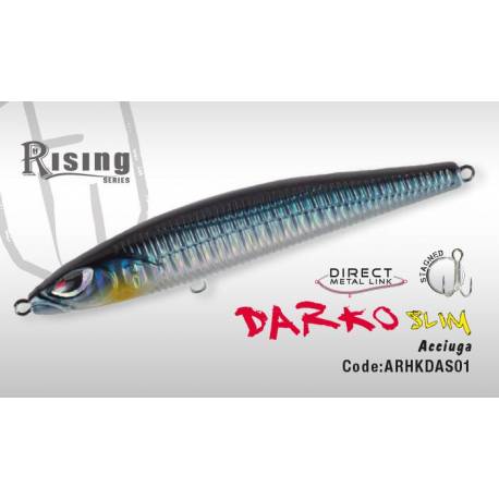 Vobler HERAKLES DARKO SLIM, 10cm, 23g, Acciuga