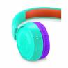 Casti wireless JBL JR300BT pentru copii, BlueTooth, on-ear, volum redus, Teal