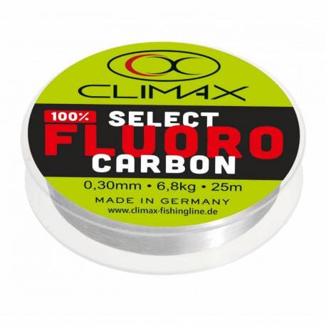 Fir fluorocarbon Climax Select, transparent, 25m, 0.30mm, 6.8kg