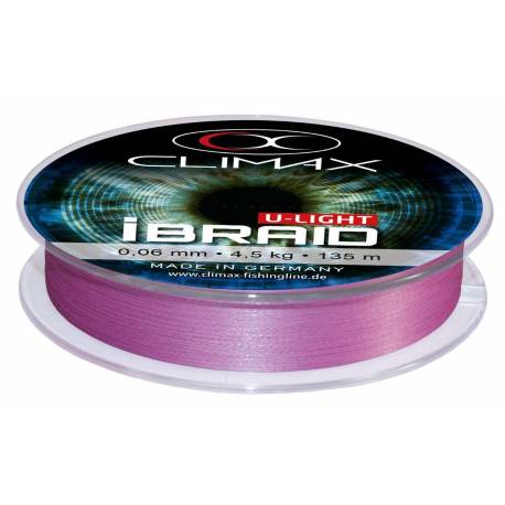 Fir textil Climax I Braid U-Light Fluo Purple, 270m, 0.08mm, 6.0kg