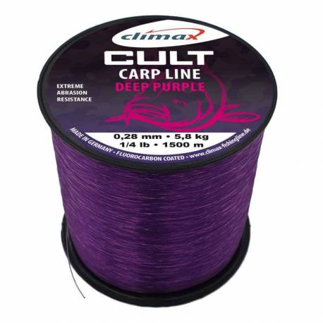 Fir monofilament CLIMAX CULT CARP DEEP PURPLE 1000m 0.28mm 5.8kg