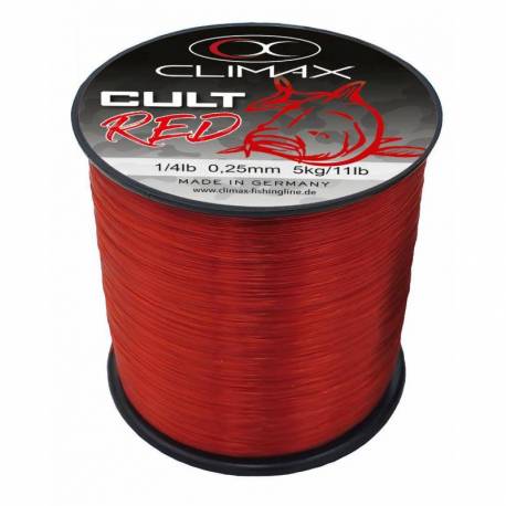 Fir monofilament CLIMAX CULT Red 300m 0.22mm