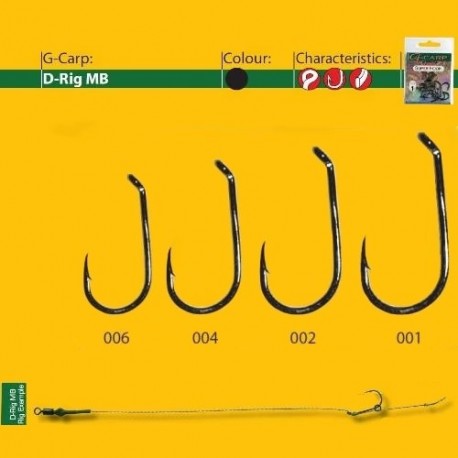 Carlige GAMAKATSU G-CARP D-RIG MB3 BL 10BUC/PL, nr.2