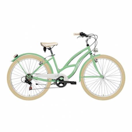 Bicicleta de oras Adriatica Cruiser Lady 26 6V, verde, 45 cm