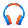 Casti wireless JBL JR300BT pentru copii, BlueTooth, on-ear, volum redus, Rocker Blue