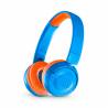 Casti wireless JBL JR300BT pentru copii, BlueTooth, on-ear, volum redus, Rocker Blue