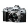 Aparat foto Olympus OM-D E-M5III Pancake Zoom Kit, mirrorless, silver/silver