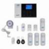 Kit sistem de alarma wireless PNI SafeHouse HS550 Wifi GSM 3G si 3 senzori de miscare HS003 suplimentari