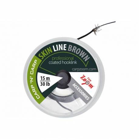 Fir Textil CARP ZOOM Skinline X4, Matt Brown, 15m, 9kg