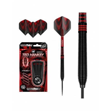 Sageti steel darts Winmau Ted Hankey Onyx, 90% tungsten, 24G / 26G