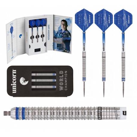 Sageti steel darts Unicorn W.C. Gary Anderson Phase 3, tungsten 90%, 21G