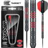 Sageti steel darts Vapor 8 Black-Red, 80% tungsten. 23G / 25G