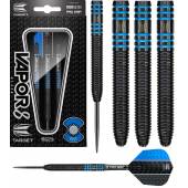 Sageti steel darts Vapor 8 Black-Blue, 80% tungsten, 22G / 24G
