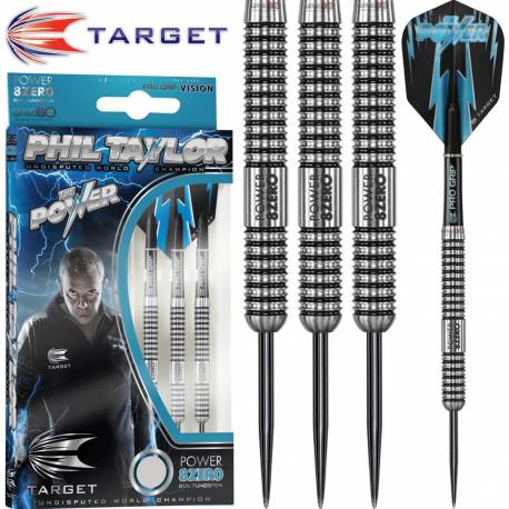 Sageti steel darts Phil Taylor Power 8 Zero Steel, Tungsten 80%, 21G/ 23G/ 25G