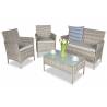 Set mobilier terasa GARDEN POINT Calabria Rattan , 4 persoane