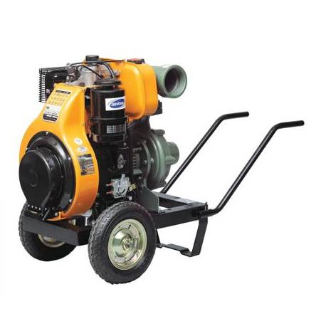 Motopompa industriala ANADOLU Antor 4LD820 LY3 ES pentru ape reziduale, Diesel, 4"/4", 80 mc/h, 17 CP, pornire electrica