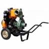 Motopompa industriala ANADOLU Antor 4LD820 LY3 ES pentru ape reziduale, Diesel, 4"/4", 80 mc/h, 17 CP, pornire electrica