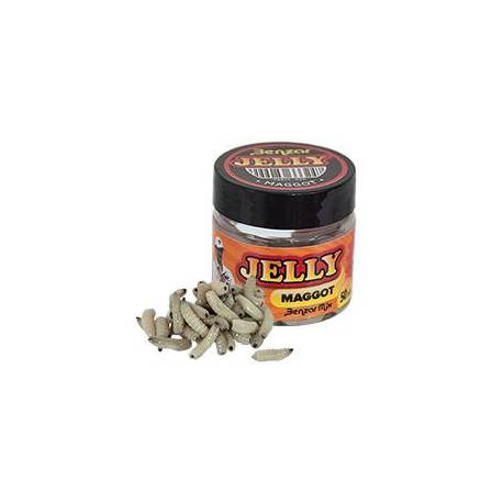 Momeli artificiale BENZAR MIX Jelly Baits Maggot, 50buc/borcan