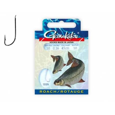 Carlige legate GAMAKATSU 1050N Roach nr.18, 0.10mm, 10 buc/plic