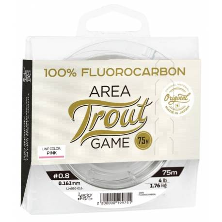 Fir fluorocarbon Lucky John Area Trout Game Pink, 75m, 0.18mm, 2.2kg