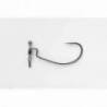 Carlige offset Decoy Worm 117 HD, Nr.4, Negru, 5 buc/plic