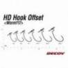 Carlige offset Decoy Worm 117 HD, Nr.2, Negru, 5 buc/plic