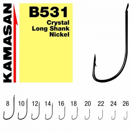 Carlige KAMASAN B531 Nickel Nr.18, 10buc/plic