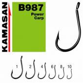 Carlige KAMASAN B987 Power Carp Nr.6, 10 buc/plic