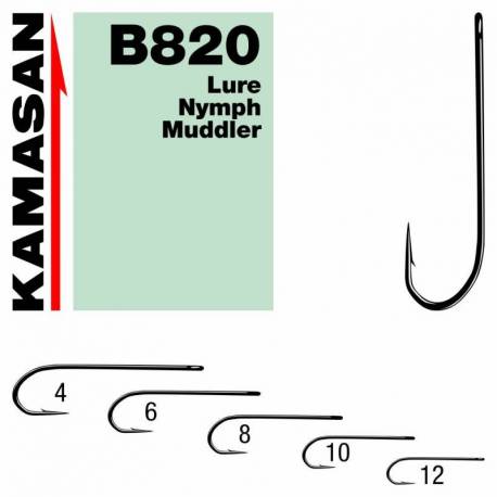 Carlige KAMASAN Fly B820 Nr.12, 25buc/cutie